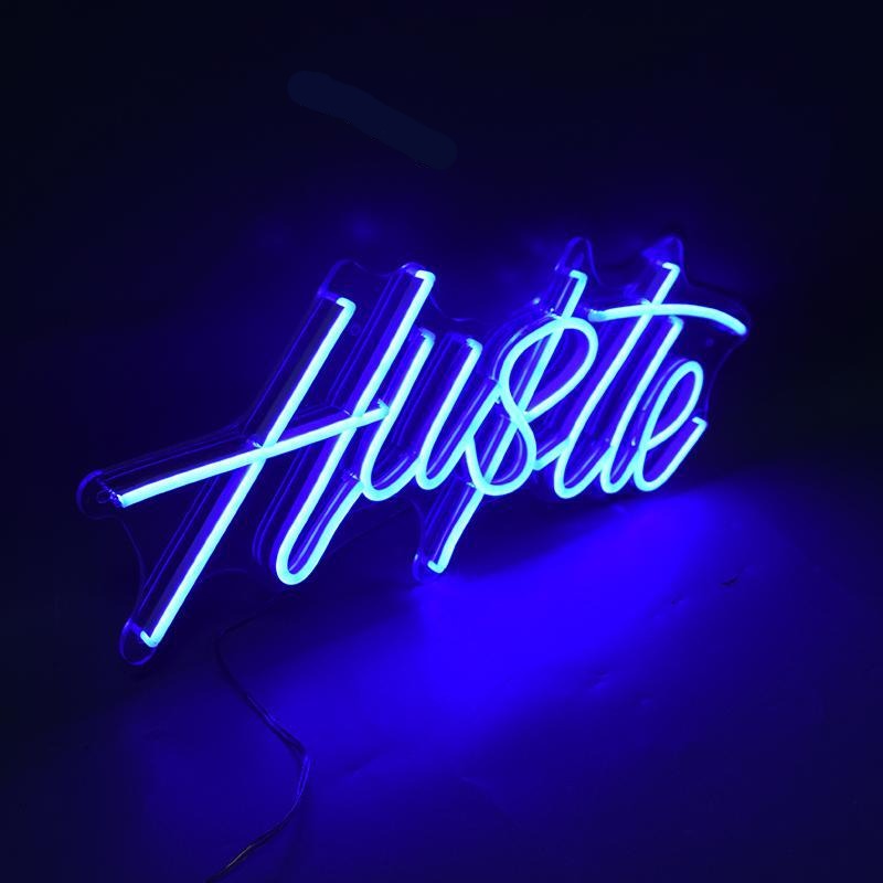 Hustle LED Neon Sign - Neon Sign Design Australia