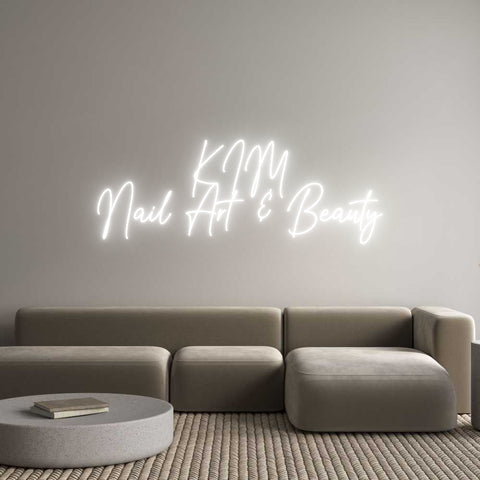 Custom Neon: KIM
Nail Art...