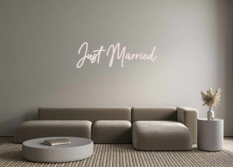 Custom Neon: Just Married