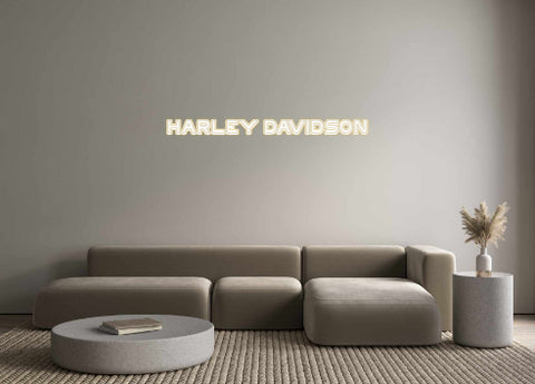 Custom Neon: Harley Davidson