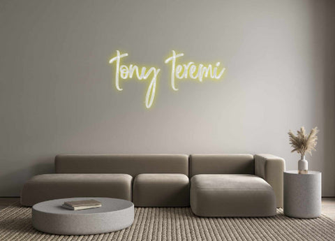 Custom Neon: tony teremi