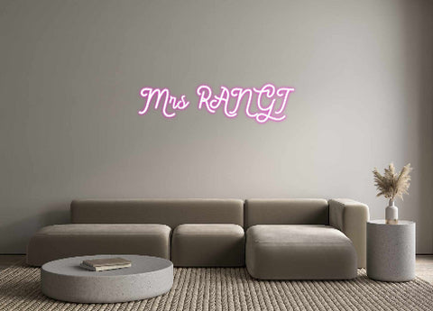 Custom Neon: Mrs RANGI