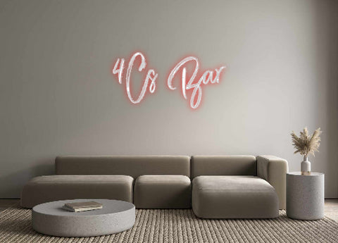 Custom Neon: 4C’s Bar