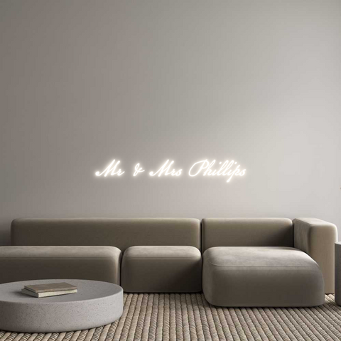 Custom Neon: Mr & Mrs Phil...