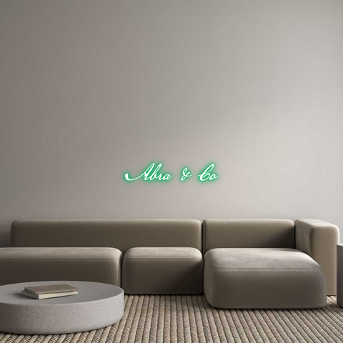 Custom Neon: Abra & Co