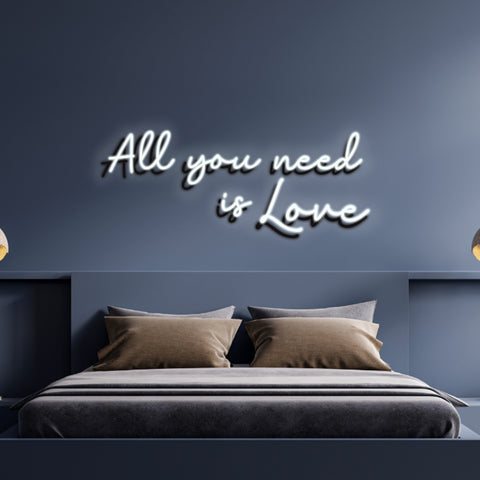 All you need is love LED Neon Sign