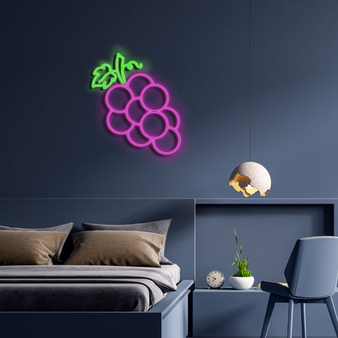 Grape LED Neon Sign