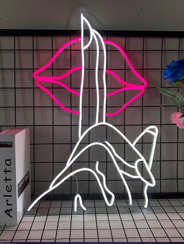 Be Quiet Now LED Neon Sign - Neon Sign Design Australia