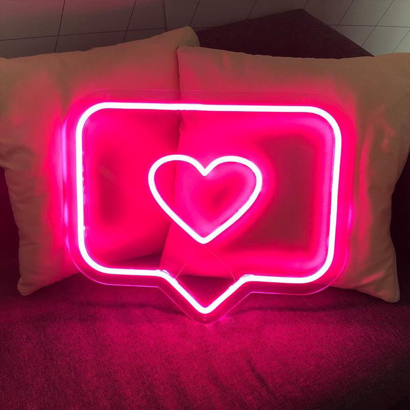 Heart LED Neon Sign - Neon Sign Design Australia