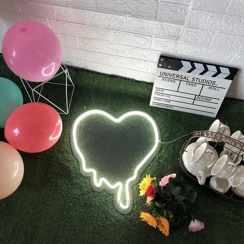 Dripping Heart LED Neon Sign - Neon Sign Design Australia