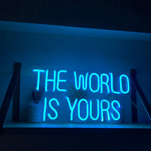The World LED Neon Sign - Neon Sign Design Australia