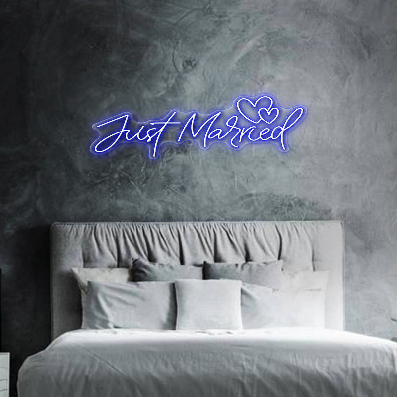 Just Married LED Neon Sign - Neon Sign Design Australia