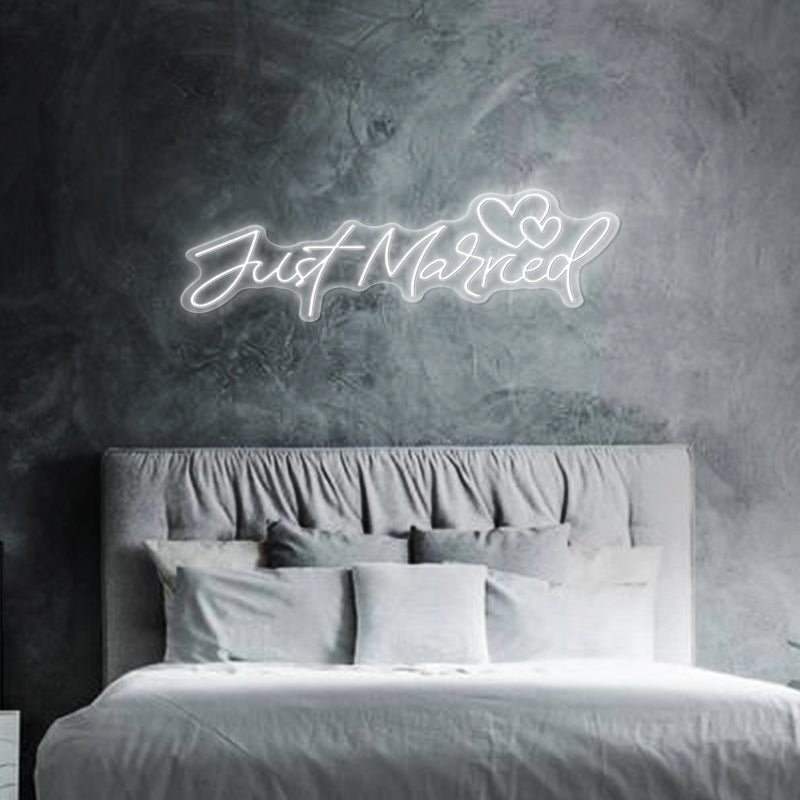 Just Married LED Neon Sign - Neon Sign Design Australia