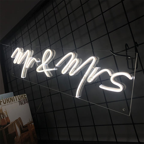Mr & Mrs LED Neon Sign - Neon Sign Design Australia