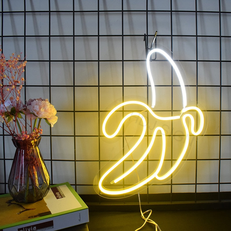 Peeled Banana LED Neon Sign - Neon Sign Design Australia