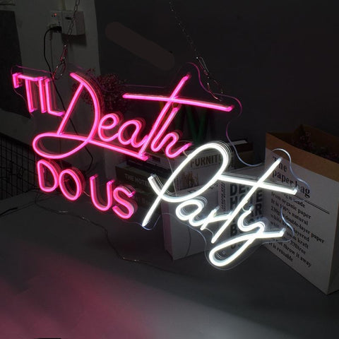 Til Death do us part LED Neon Sign - Neon Sign Design Australia