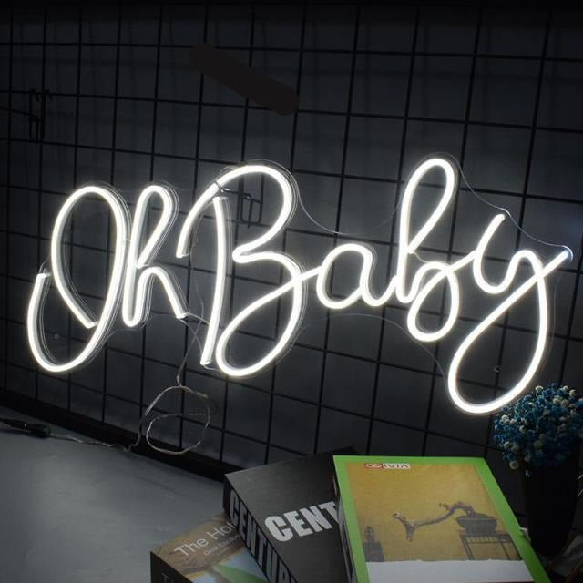 Oh Baby LED Neon Sign - Neon Sign Design Australia