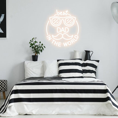 Best Dad LED Neon Sign - Neon Sign Design Australia