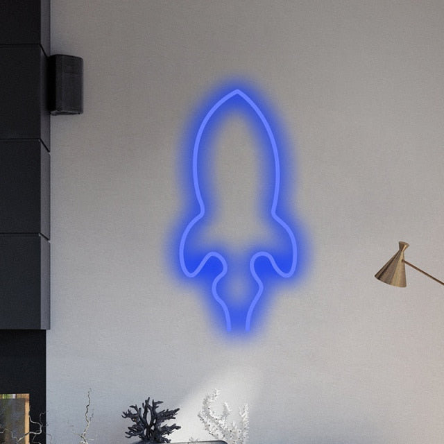 Rocket LED Neon Sign - Neon Sign Design Australia